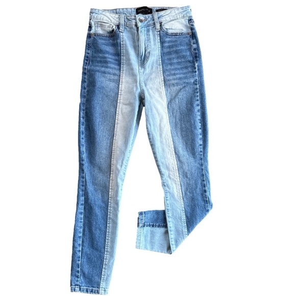 Kendall & Kylie Denim - KENDALL & KYLIE Women's High-Rise Two-Toned Ultra Babe Skinny - Size 7 / 28